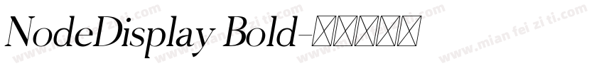 NodeDisplay Bold字体转换